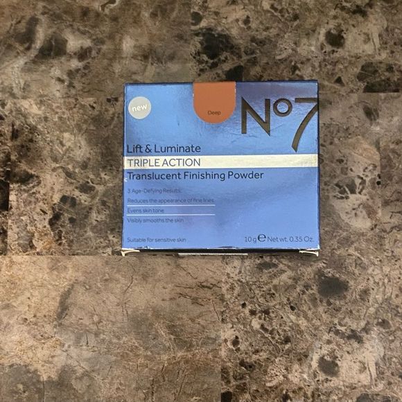 No7 Lift & luminate translucent finishing powder 10g/0.35 oz Color DEEP New - Picture 1 of 4